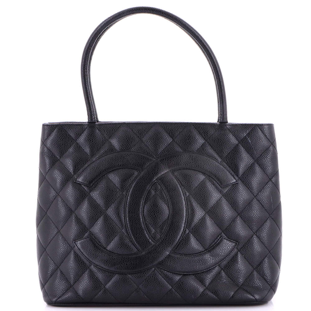 Chanel Medallion Tote Quilted Caviar #260970C27B